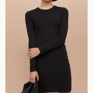 Basic long sleeve fitted dress